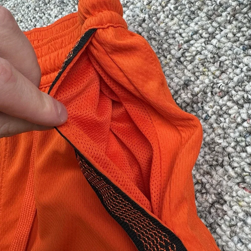 Nike Air Shorts Womens Medium Athletic Breathable Lightweight Stretch Orange